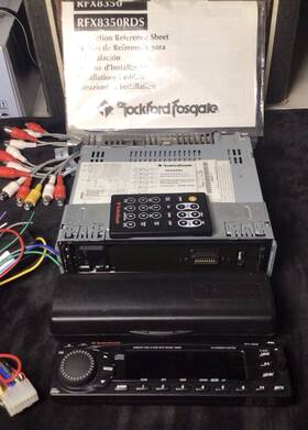 Rockford Fosgate Rfx-8350 Am/fm Cd Car Audio Video Player Deck