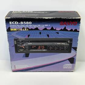 Ecd-8580 Sanyo Pull Out Cd Player Car Stereo Model Vintage