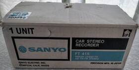 Ft-415 Sanyo Vintage Ft 415 In Dash Cassette Am Fm Car Stereo Recorder Parts / Repair