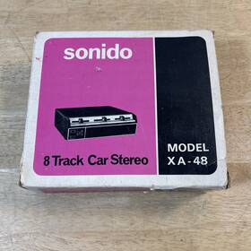 Xa-48 Sonido Vintage 8 Track Car Cassette Receiver Am/fm - Untested As Is