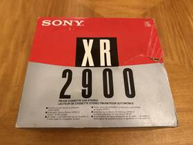 Xr-2900 Sony 027242458857 Vintage In Box Fm/ Am Cassette Car Stereo Tuner Late 80s Early 90s