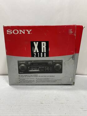 Xr-2100 Sony 027242485655 Vintage Am/fm Cassette Car Stereo Box Only
