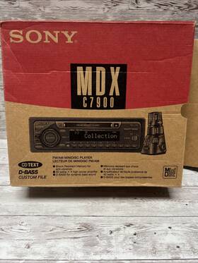 Sony Mdx-c7900r Car Radio Stereo Mini-disc Player Removable Faceplate Untested
