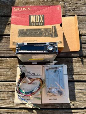 Sony Mdx-c8000 Car Radio Minidisc Player Jdm Japan - Tested Working