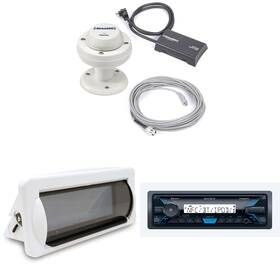 Sonybdl250624-06 Sony Dsx-m55bt-uob Used Open Box With Sirius Xm Marine Tuner And C