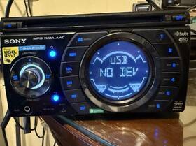 Wx-gt77ui Sony Cd Receiver Player Black Digital Display Usb Aux Mp3 Aac Tested