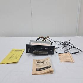 Xr-40 Sony Blk Vintage Fm/am Cassette Car Stereo