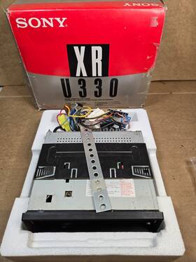 Xr-u330 Sony Vintage Xr U330 Car Cassette Stereo Unit - No Faceplate In Box