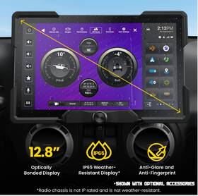 Stinger Ix212 12.8 Inch Floating Multimedia Display System Car Wireless Carplay Bt