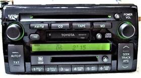 86120-33430 Toyota Mint Md/cd/cassette Player Overhauled Japan