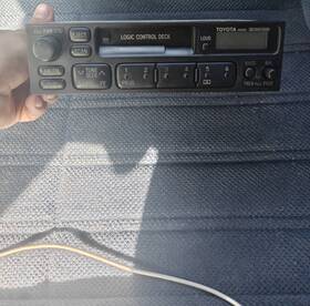 Toyota 86211-02080 As6403 1 Din In-dash Am/fm Cassette Radio Head Unit