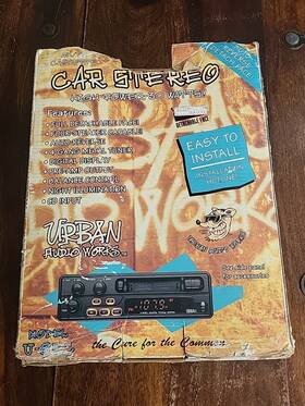 Urban Audio Works U-85c Am/fm Radio Cassette Car Stereo Unused/untested