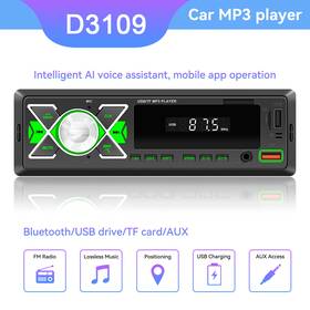 Virego D3109 Bluetooth Car Stereo Audio In-dash Fm Aux Input Receiver Usb Mp3 Radio Player Sd