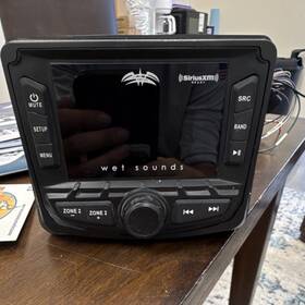 Ws-mc2 Wet Sounds In-dash Radio Siriusxm Ready Zone Control With Wiring Harness