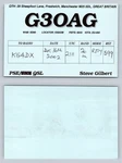 Ham Radio Qsl Qso Postcard G3OAG, Prestwich, Manchester, Great Britain. Fixed Price $13.99.