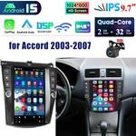 9.7" Car Stereo Radio For Honda Accord 2003-2007 Tesla Style Android 15 Gps Nav. Fixed Price $199.49.
