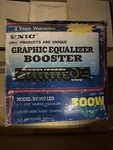 Unic 300W Graphic Equalizer Booster RV-107 Led 7-PHASE Fader Nos Nib. Fixed Price $99.99.