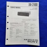 Sony XR-2100 Service Manual Original Paper Oem Repair Guide Usa. Fixed Price $106.75.
