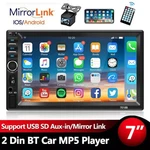 7" Radio Estereo De Pantalla Para Coche Carro Auto Tactil Doble 2 Din Bluetooth. Fixed Price $46.99.