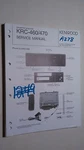 Kenwood KRC-460 470 Service Manual Original Repair Book Stereo Tape Player Radio. Fixed Price $19.98.