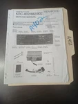Kenwood KRC-802/882/902 Service Manual Original Repair Book Cassette Receiver. Fixed Price $49.99.