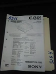 Sony XR-C6120 Service Manual Original Repair Book. Fixed Price $49.99.