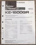 Pioneer Service Manual KE-1600QR Uc, Es Electronic Tuner Radio St Cassette. Fixed Price $10.00.