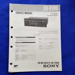 Sony XR-6180 Service Manual Original Paper Oem Repair Guide Usa. Fixed Price $79.00.