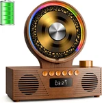 Retro Cd Player With Bluetooth 5.3 & Dual Speakers, 4000MAH Rechargeable, 6-IN-1. Fixed Price $63.89.