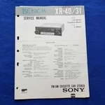 Sony XR-40 XR-31 Service Manual Original Paper Oem Repair Guide Usa. Fixed Price $29.95.