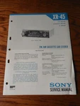 Sony XR-45 Am Fm Cassette Service Manual. Fixed Price $15.00.
