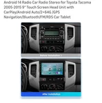 Android 14 Radio Car Stereo For Toyota Tacoma 2005-2015 9'' Touch Screen. Fixed Price $157.00.