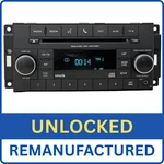 Unlocked Remanufactured 2012 - 2018 Jeep Wrangler Ram 1500 Res Radio P68252825AB. Fixed Price $250.00.