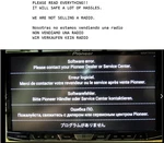 Pioneer Original AVH-W4500NEX Software Error Screen Fix & Boot Loop Sd Card. Fixed Price $43.90.