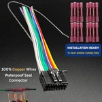 Power Wire Harness For Kenwood KMMBT228U KMM-BT228U Kit With Connectors. Fixed Price $10.95.