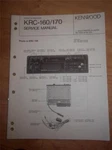 Kenwood Service Manual KRC-160/170 Cassette Receiver Car Radio Original Repair. Fixed Price $10.48.