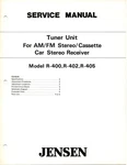 Service Manual Repair Jensen R400 R402 R405 Tuner Unit Am Fm Stereo Cassette Car. Fixed Price $17.98.