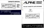 Alpine 7151 7152, Fm/am Cassette Auto Reverse Service & Owners Manual Original. Fixed Price $25.00.