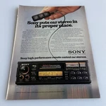 1992 Sony Car Stereo XR-787R Print Original Vintage Am Fm Radio Cassette Tape. Fixed Price $5.95.