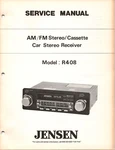 Service Manual Repair Jensen Model R408 Am/fm Cassette Car Stereo Receiver. Fixed Price $19.98.