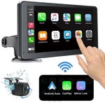 Hieha Stereo,wireless Apple Carplay Android Auto 7" Touch Screen Backup Came. Fixed Price $42.99.