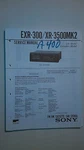 Sony EXR-300 3500MK2 Service Manual Original Repair Book Stereo Tape Player. Fixed Price $19.98.