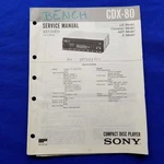 Sony CDX-80 Service Manual Original Paper Oem Repair Guide Usa. Fixed Price $19.96.