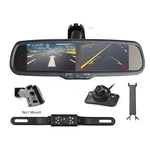 Iposter 4.3" Mirror Dual Split Screen Car Monitor Front Rear View Backup Cameras. Fixed Price $82.99.