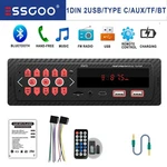 Essgoo Head Unit Car Stereo Usb MP3 Player Fm Radio Bluetooth Aux Tf Din 12V. Fixed Price $9.99.