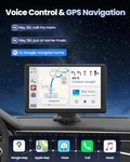 Moeckearla Wireless Carplay 5K Dash Cam 9" Portable Apple - Black. Fixed Price $64.33.