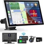 Portable Apple Carplay Screen For Car, 9" Wireless & Android Auto,. Fixed Price $183.48.