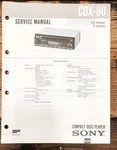 Sony CDX-80 Player Service Manual *original*. Fixed Price $19.97.