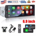 Single Din Stereo Wireless Apple Carplay 6.9 Touchscreen Bluetooth Radio Usb. Fixed Price $60.98.