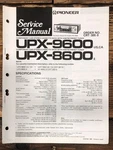Pioneer UPX-8600 UPX-9600 Car Cassette Service Manual *original*. Fixed Price $14.97.